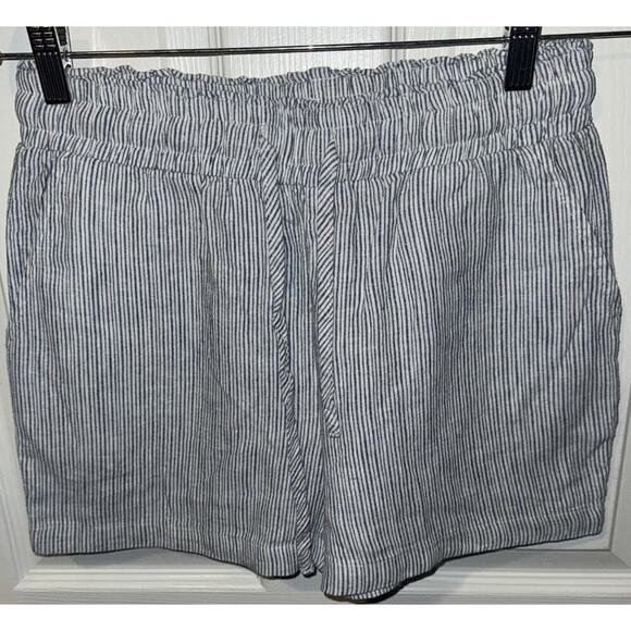 Thread & Supply Blue White Striped Mali Shorts Womens Size Small Pull On NWT - Picture 1 of 11